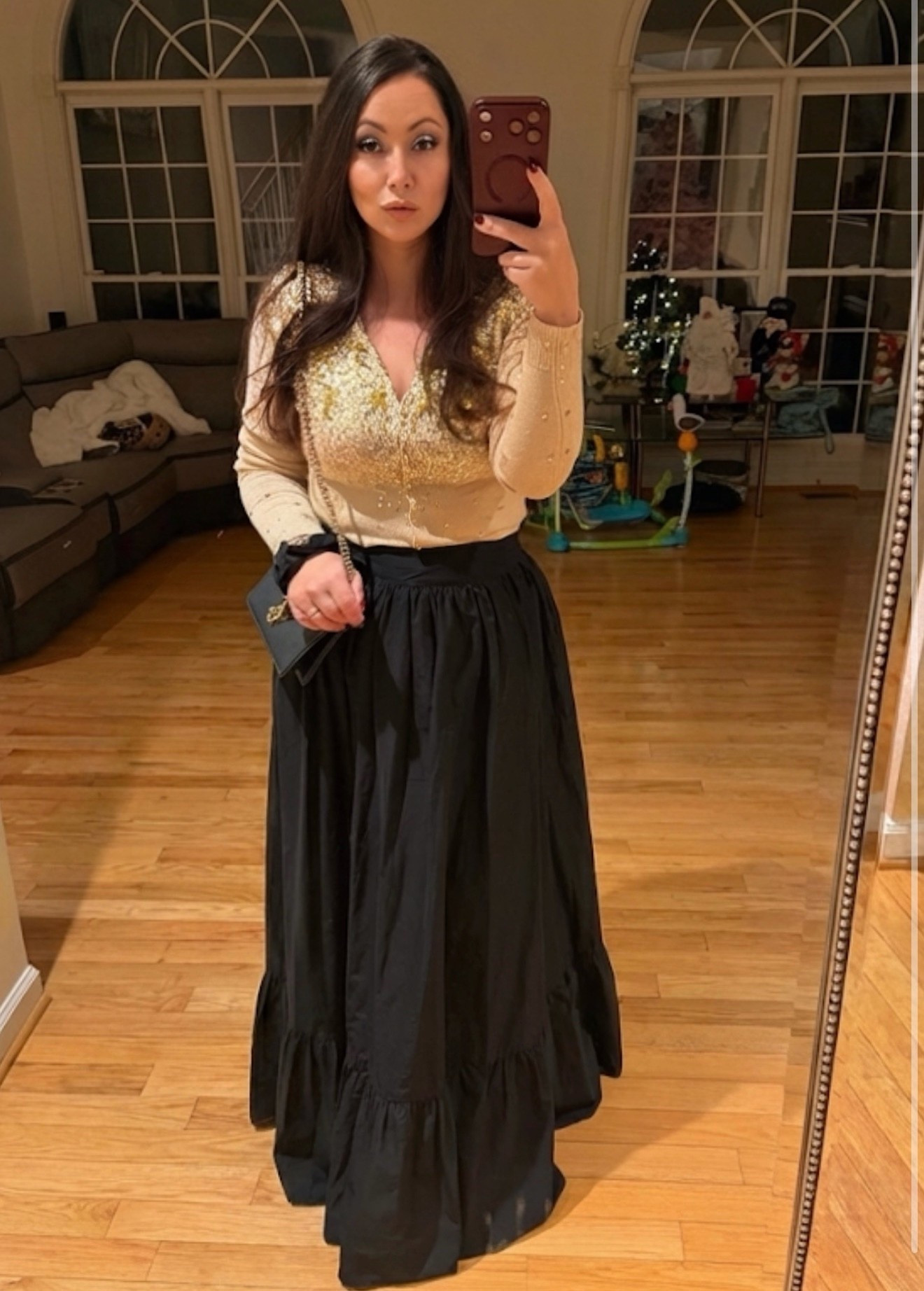 You must have a perfect black skirt in your closet! This is mine! 

#LTKHoliday