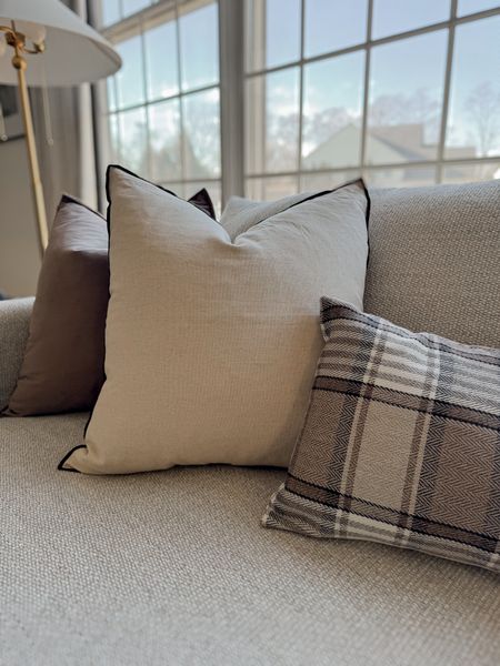 Neutral pillow covers, Amazon pillow covers, plaid pillow cover, H&M home decor

#LTKhome