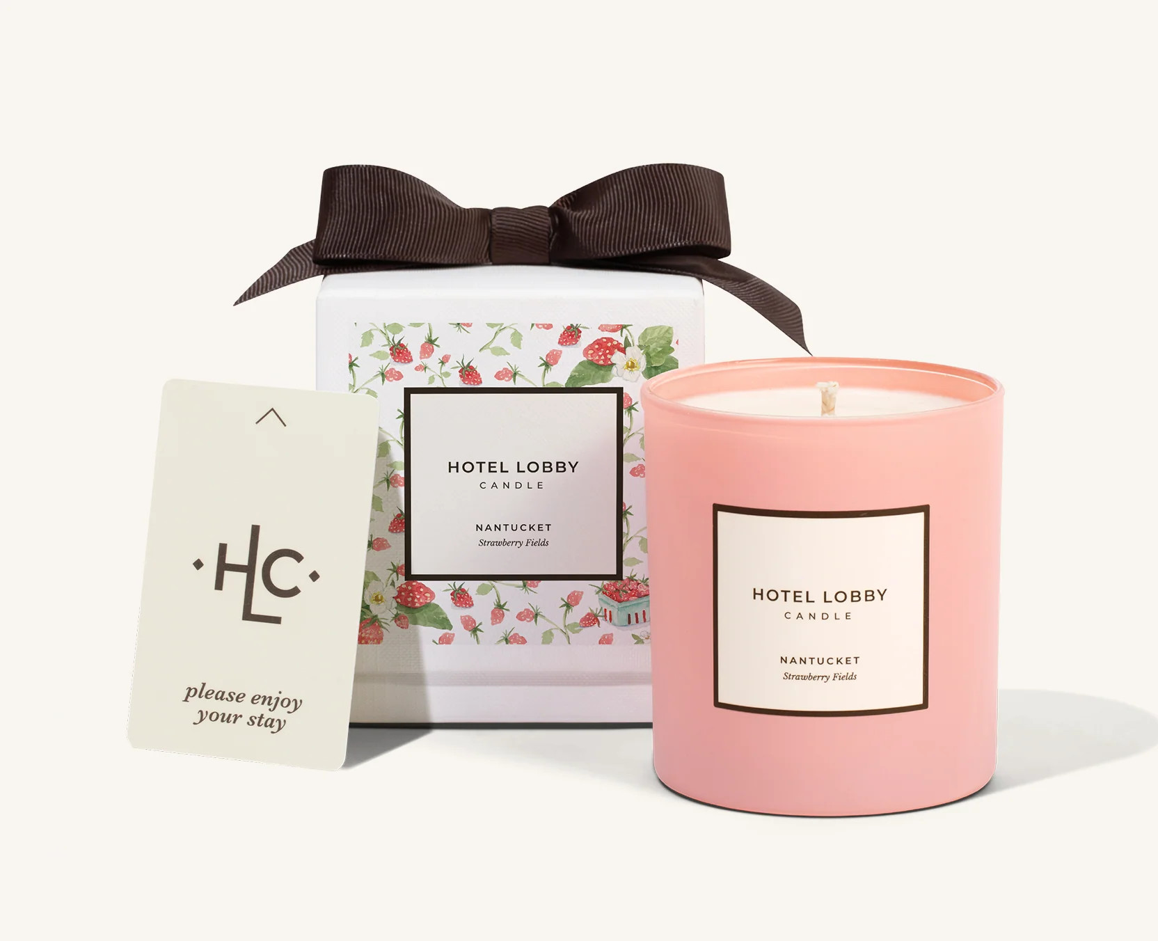Nantucket Strawberry Fields Candle | Hotel Lobby Candle