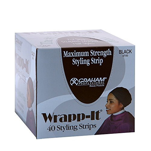 Wrapp-it Styling Strips for Natural Hair Wrap and Molded Styles by Graham Beauty (40 Strips) | Amazon (US)
