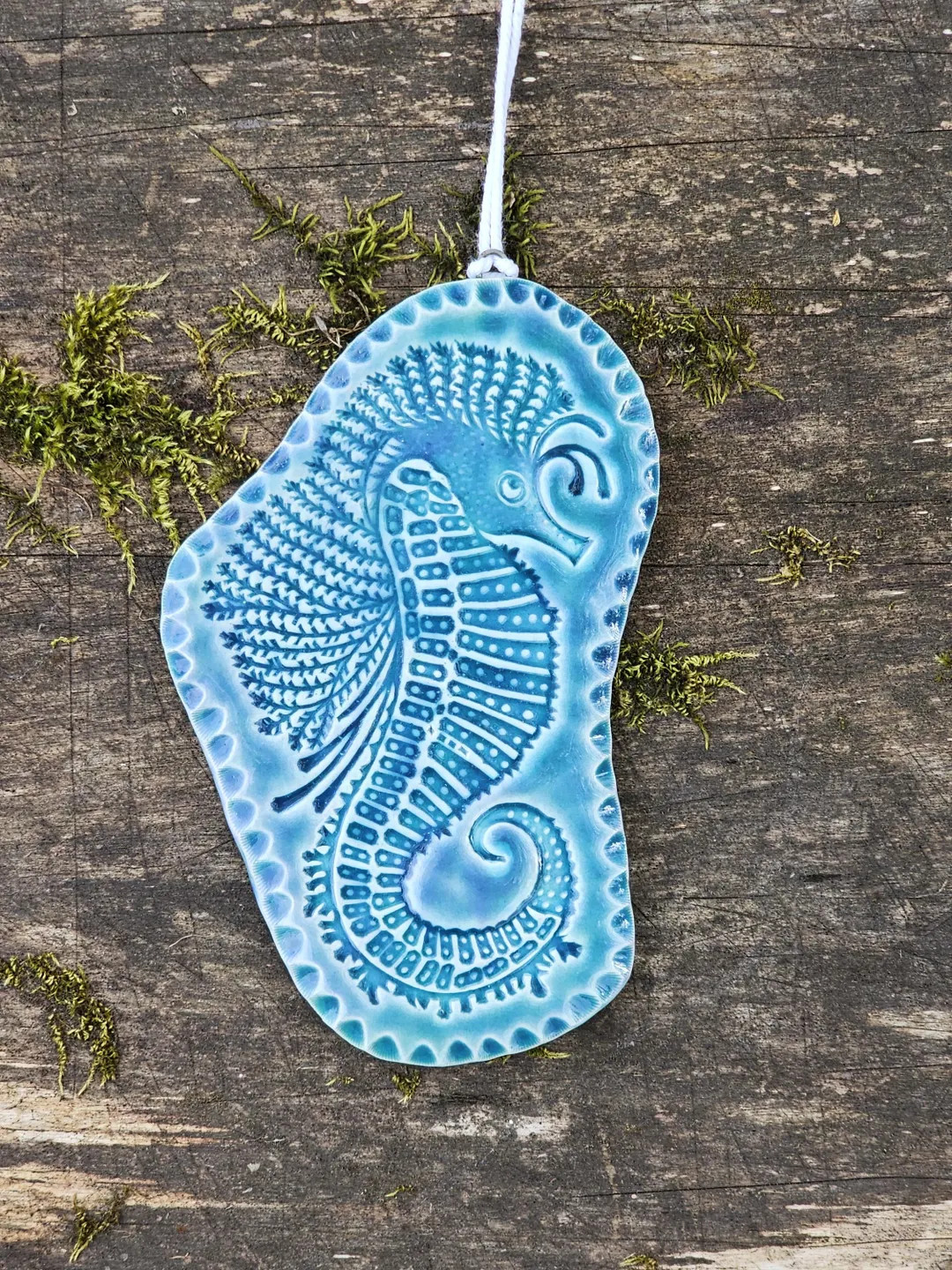 Seahorse Decorative Wall Tile Plaque Coastal Home Decor | Etsy (Global)