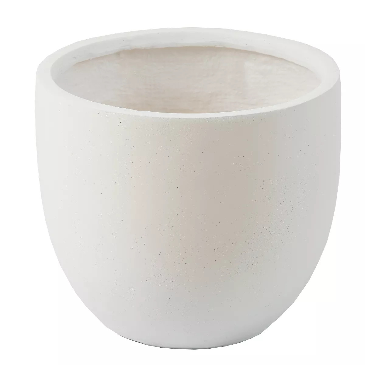LuxenHome Round Tapered 17.2" H Flower Pot Planter White | Target