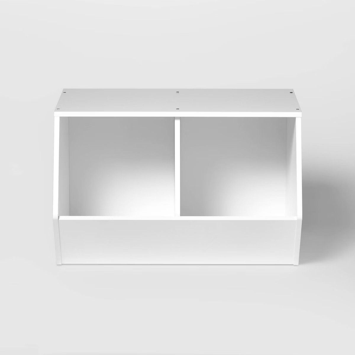 Stackable Laminate 2-Compartment Kids' Storage Bin White - Pillowfort™ | Target