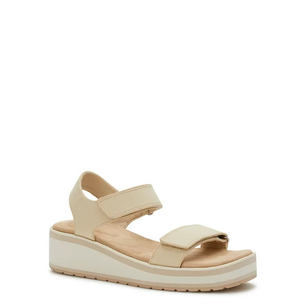 Time and Tru Women's Comfort Wedge Sandals | Walmart (US)