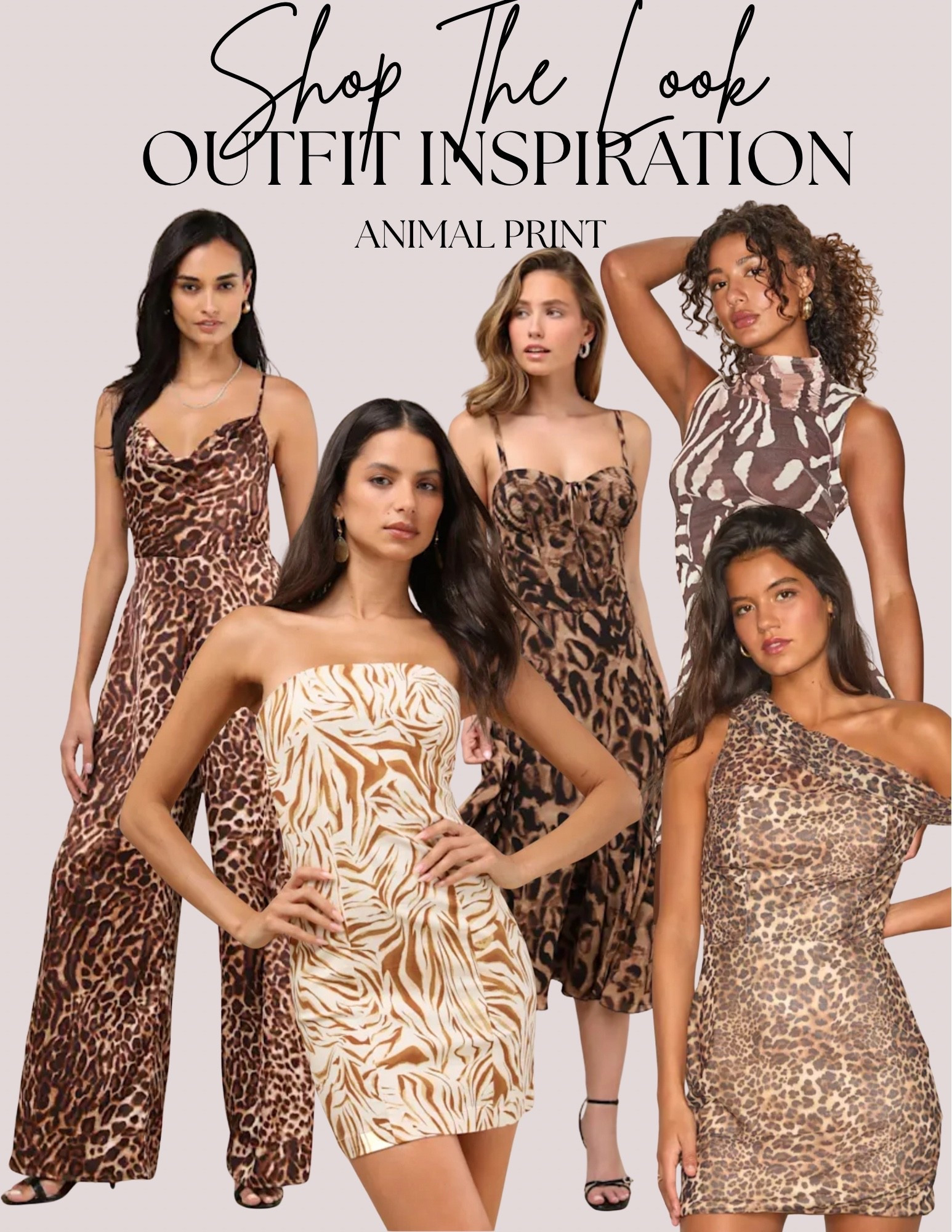 Animal print dresses for Fall Autumn. Cheetah print. Zebra print. Leopard print. Jumpsuit, maxi dress, mini dress. Great for special occasions or date night

#LTKWedding #LTKFindsUnder100 #LTKParties