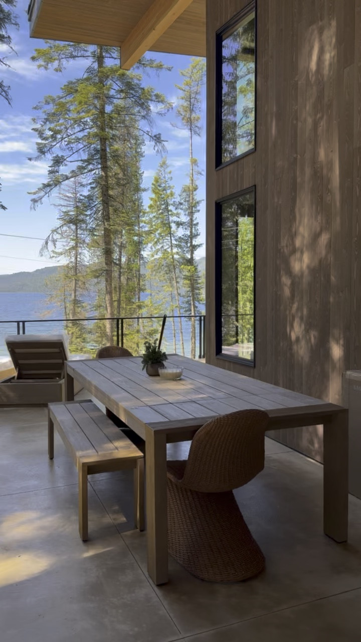 Views from the balcony at the cabin!

Home, home finds, home decor, modern home, neutral home, outdoor, patio, patio styling, outdoor dining, lounge chair, patio set, wicker chair, dining table

#LTKSummerEdit #LTKSeasonal #LTKHome