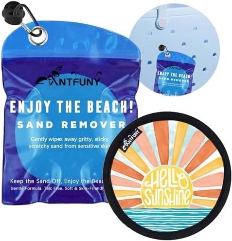 Sand Remover for Beach Cleaner Eraser for Family Wipe Off Mitt Duster Brush Vacation Trip Hawaii ... | Amazon (US)