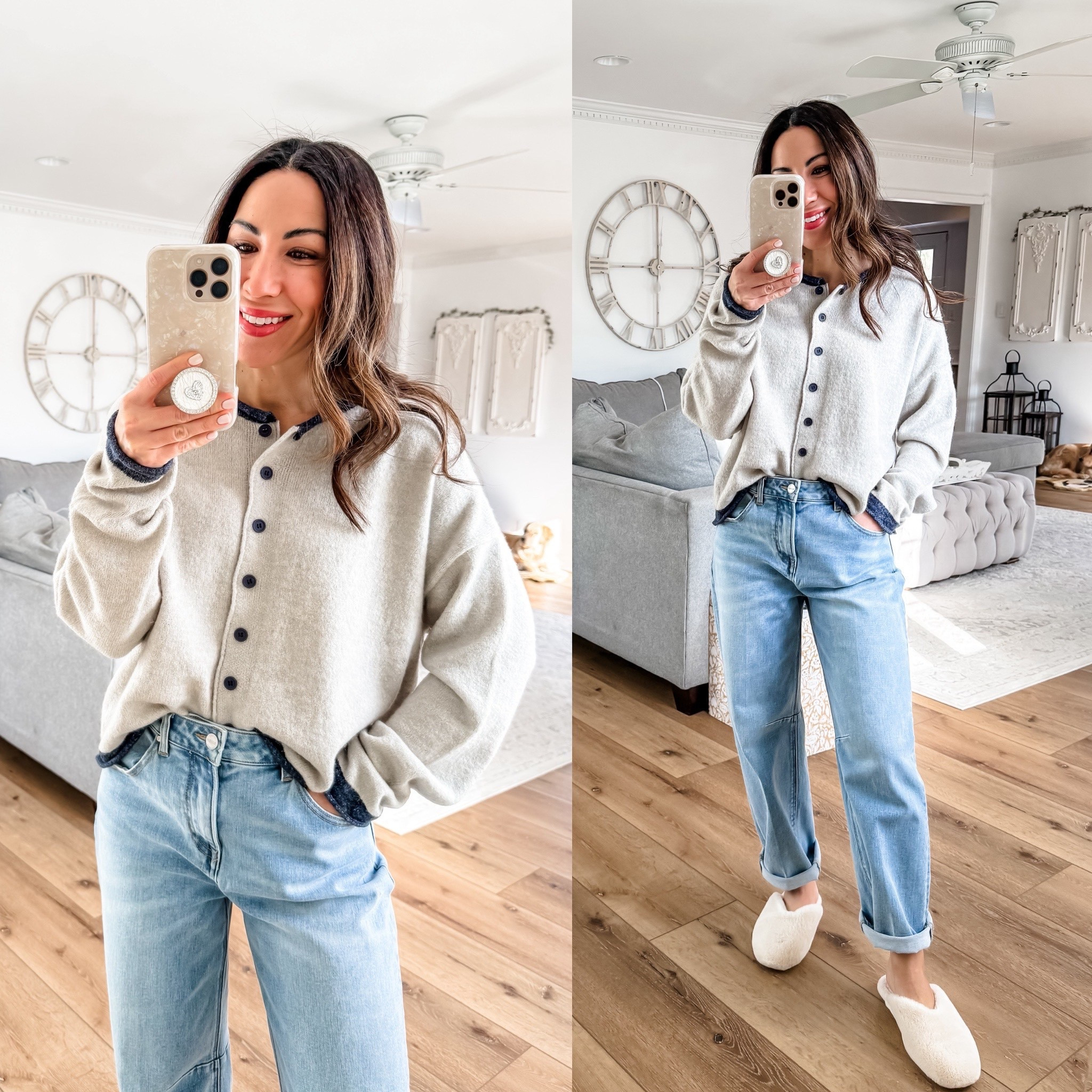 Small sweater. 25 barrel jeans.



#LTKFindsUnder100 #LTKOver40