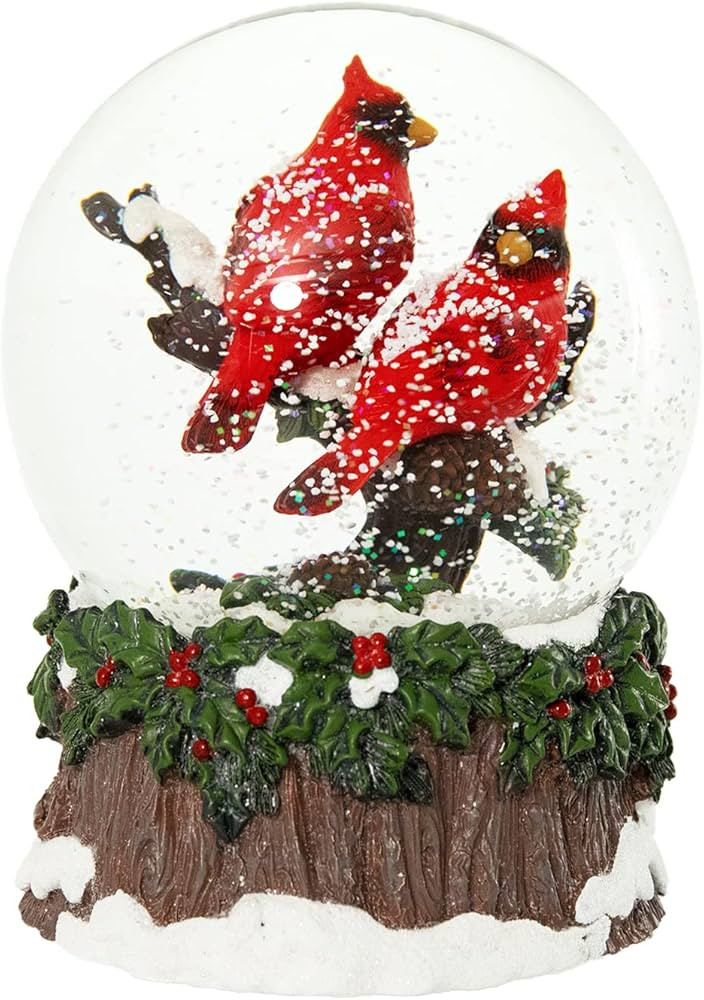 MUMTOP Christmas Snow Globes, Red Cardinal Snow Globes with Music Lighted Water Globe Winter for ... | Amazon (US)