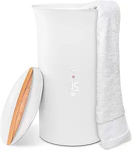 LiveFine Towel Warmer | Large Bucket Style Luxury Heater with LED Display, Adjustable Timer, Auto... | Amazon (US)