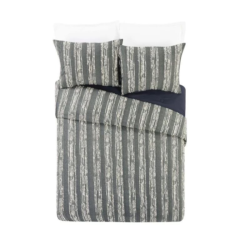 Better Homes & Gardens Striped Clipped Jacquard Comforter 3-Piece Set, King | Walmart (US)