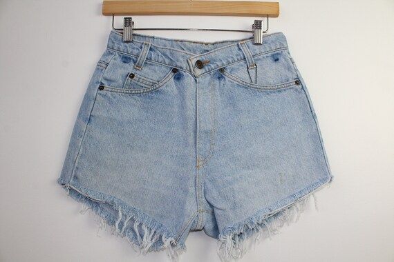 Upcycled Vintage Levi's Shorts Jean Blue Denim High | Etsy | Etsy (US)