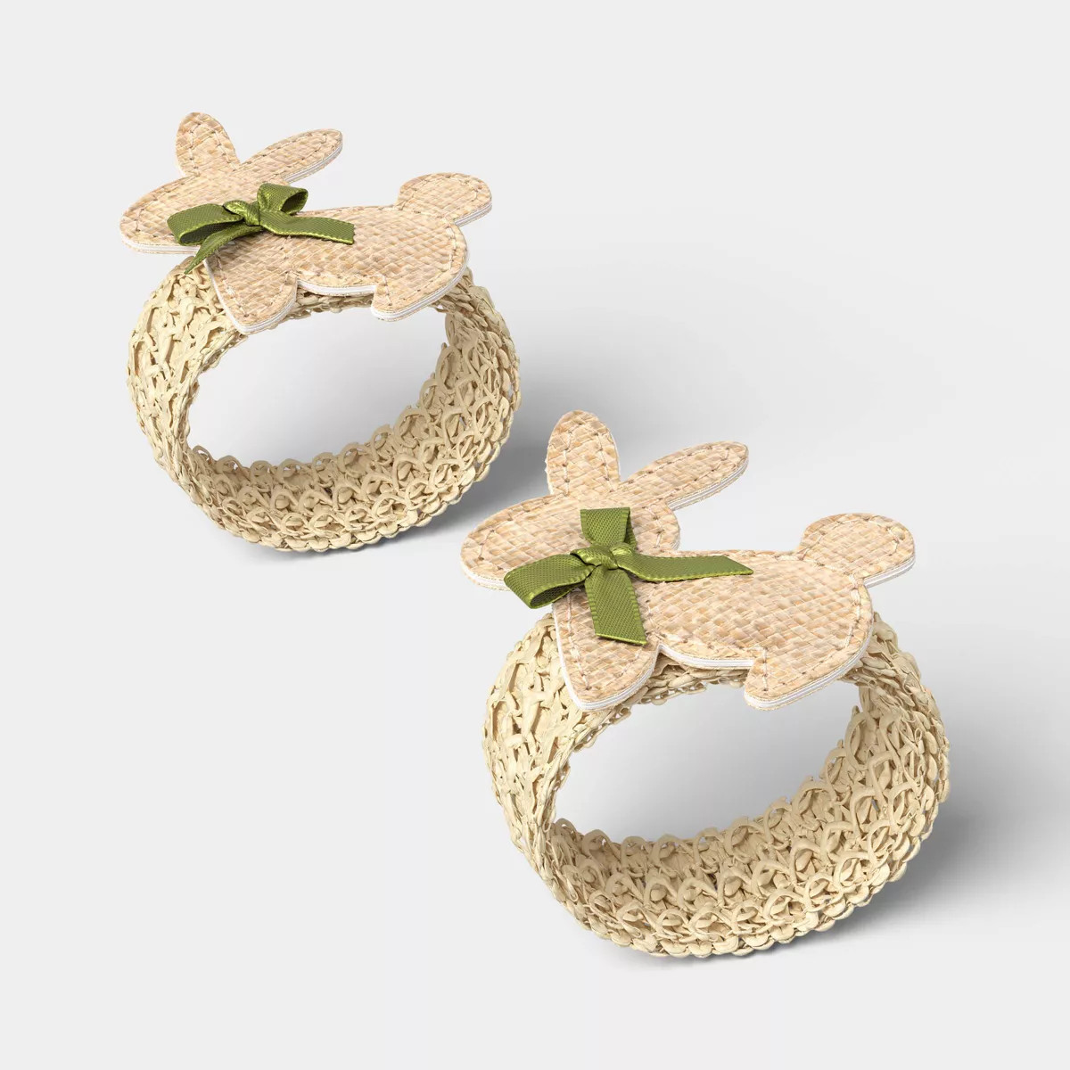 Easter 2pk Woven Bunny Napkin Rings - Threshold™ | Target