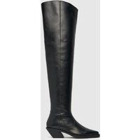 ASRA Black Kyla Knee High Boots, Size: 7 (EU 40) | Schuh