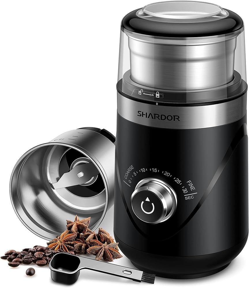 SHARDOR Adjustable Coffee Grinder Electric, Spice Grinder, Coffee Bean Grinder, Espresso Grinder ... | Amazon (US)