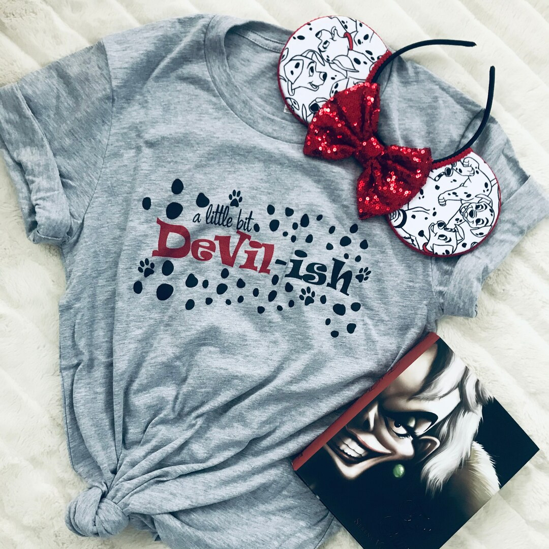 Cruella De Vil T-shirt Disney Villains Shirt 101 Dalamations Shirt A Little Bit Devilish Disney T... | Etsy (US)