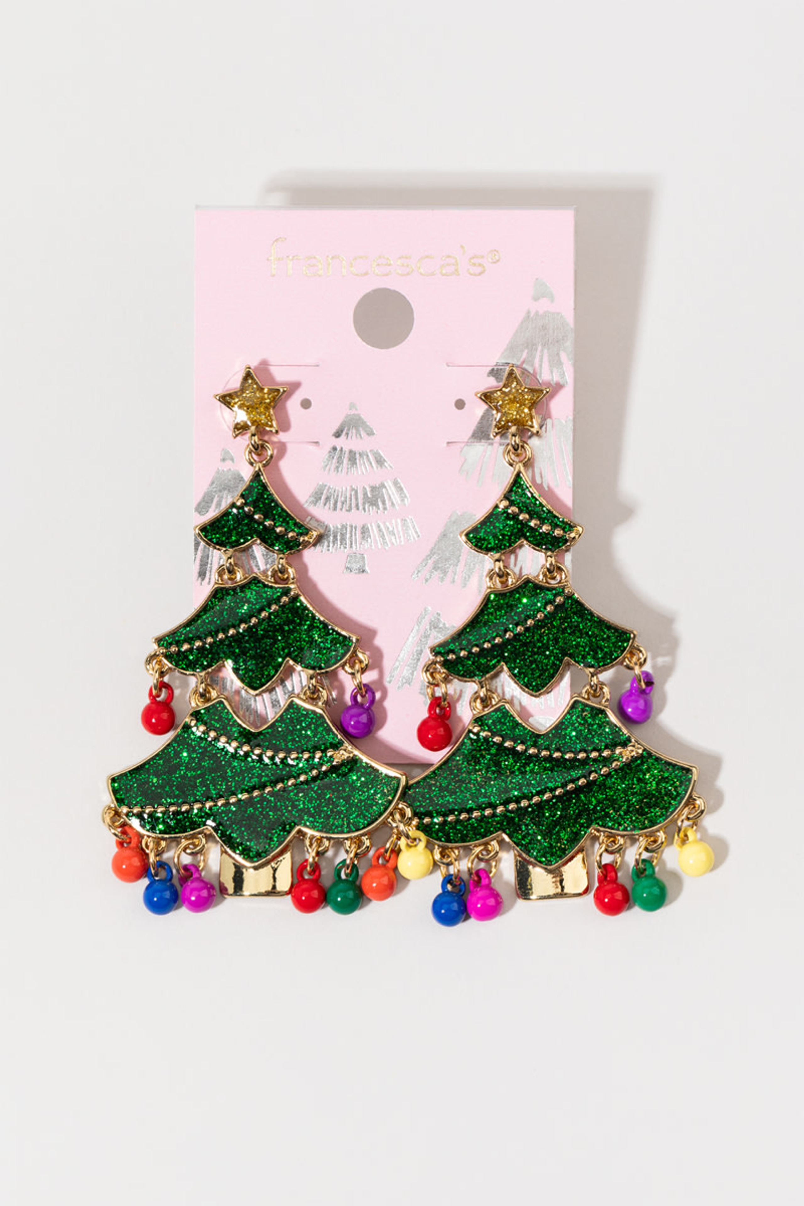 Caitlyn Grinchy Tree Earrings | Francesca's