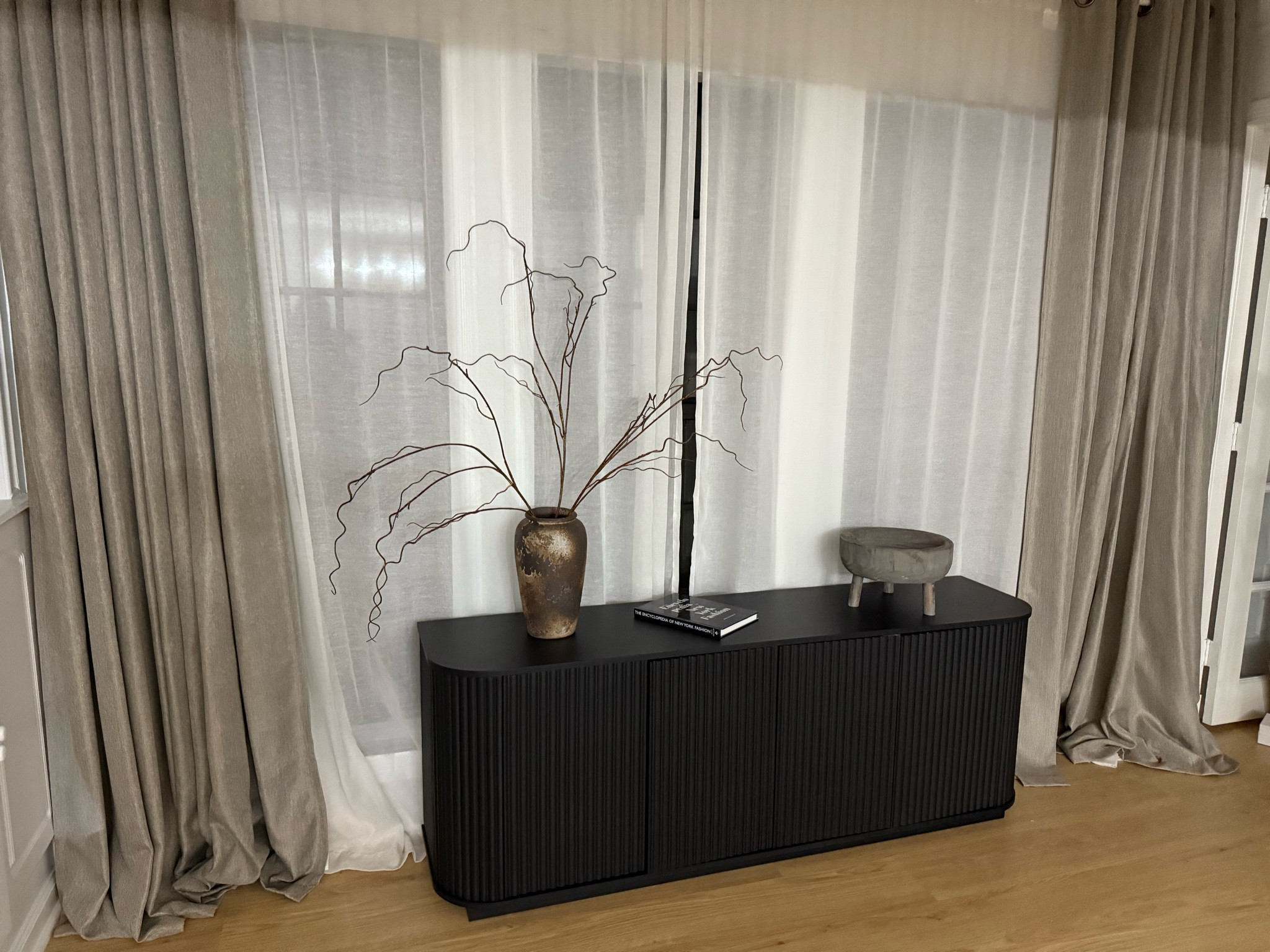 Amazon home decor, home decor, mid century modern, black credenza, branches for vase 

#LTKHome