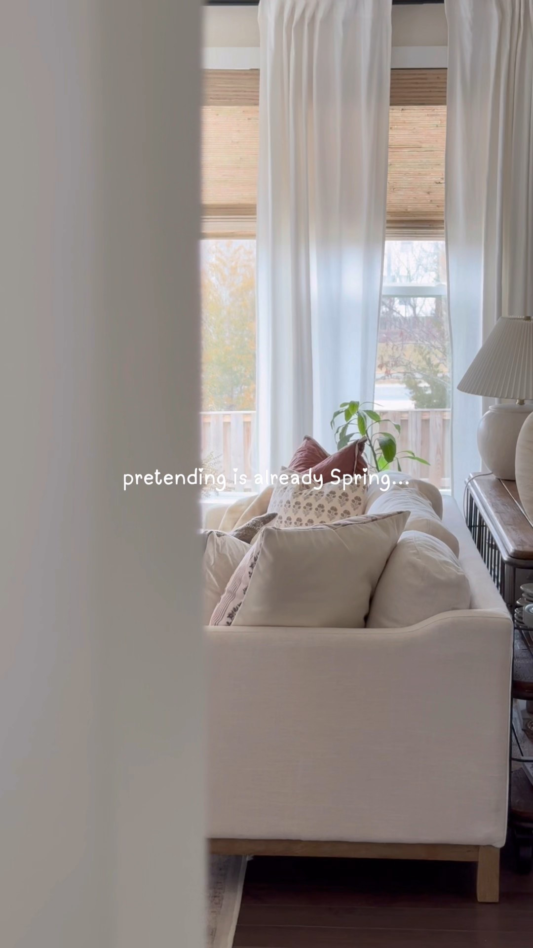 Spring has arrived to my living room 🤍🤍🤍

My sofas are from Living Spaces (Cloud Collection, old) 

Everything else I could find is linked (rug, coffee table, curtains, blinds, throw pillows, throw, fireplace insert/mantel, TV, digital art, candles, vases/jars and decor) 

#LTKHome #LTKSeasonal