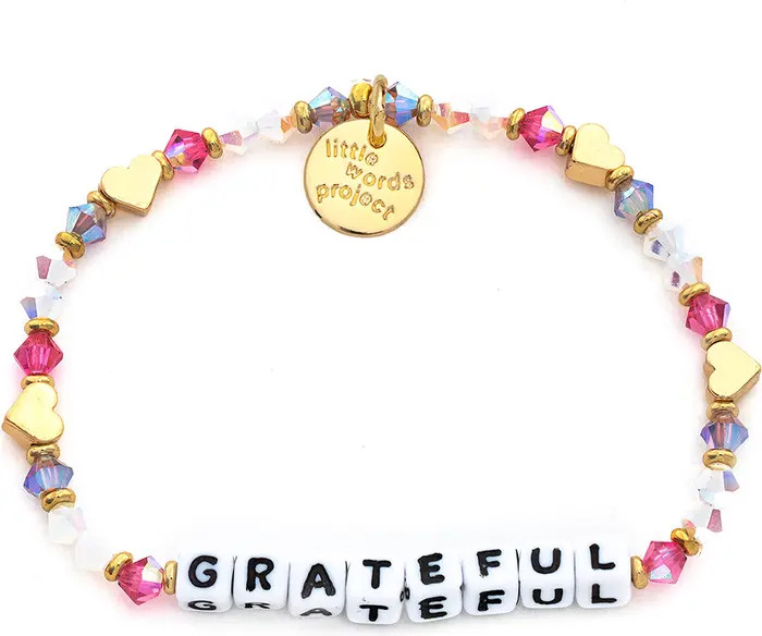 Little Words Project Grateful Beaded Stretch Bracelet | Nordstrom | Nordstrom