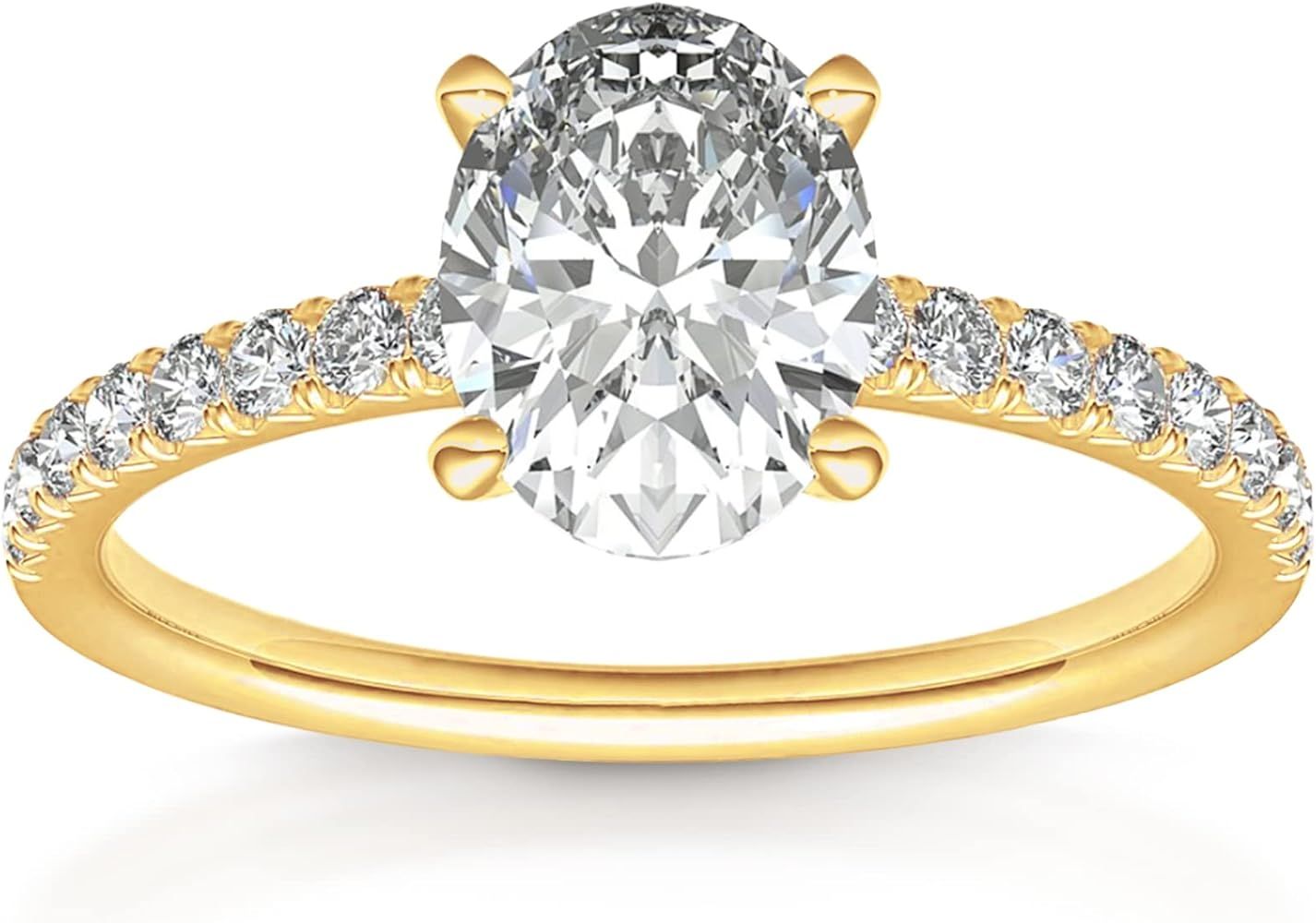 Gold Plated Engagement Ring | Amazon (US)