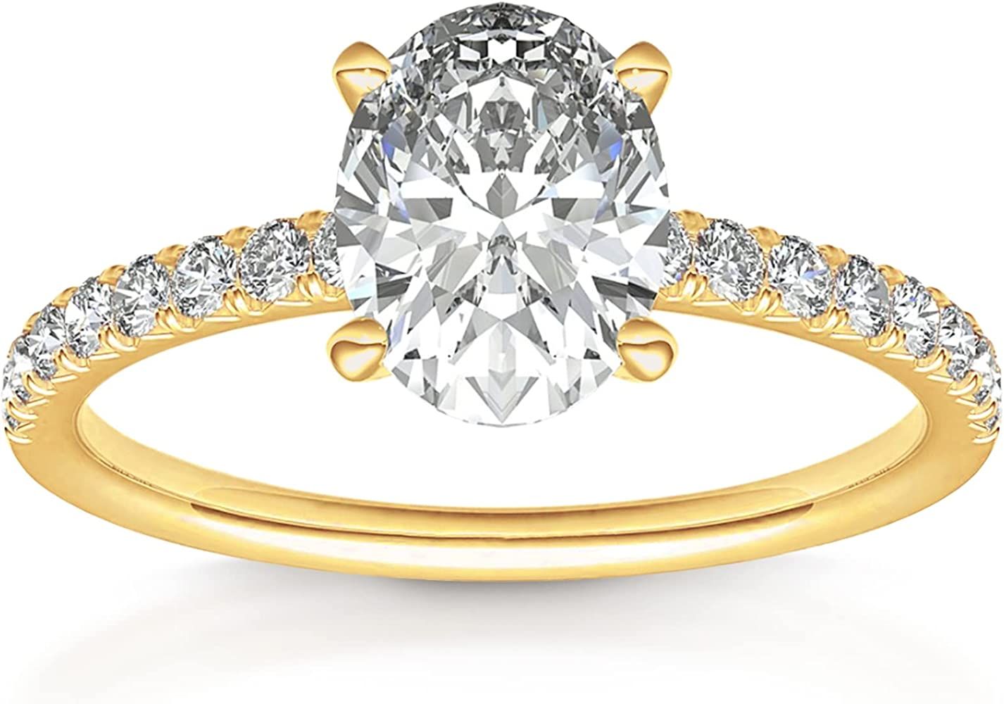Gold Plated Engagement Ring | Amazon (US)