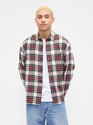 Flannel Shirt in Boxy Fit | Gap Factory
