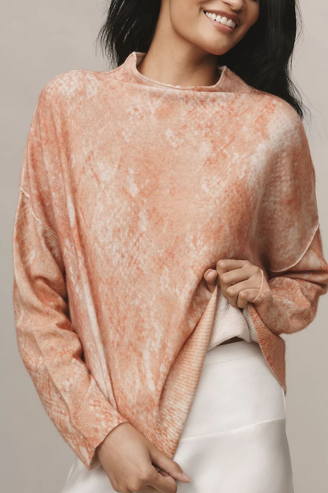 The Alani Cashmere Mock-Neck Sweater by Pilcro | Anthropologie (US)