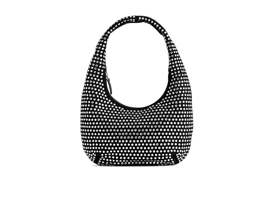 Madewell Med Hobo Bag Bedazzled Backpack Women's Bags True Black, Cotton/Leather | Zappos