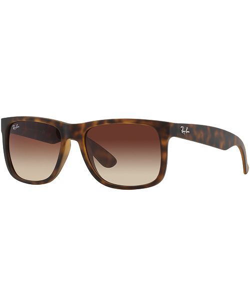 Ray-Ban Sunglasses, RB4165 JUSTIN GRADIENT & Reviews - Sunglasses by Sunglass Hut - Handbags & Ac... | Macys (US)