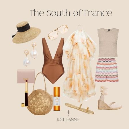 Resort wear that makes you feel as if you are vacationing in the south of France.

