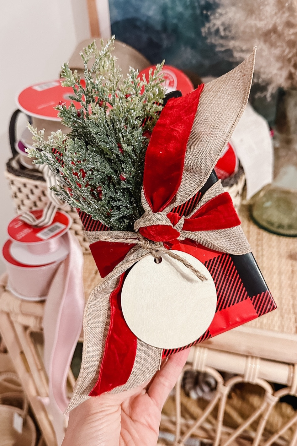 Ribbon Layering! 🎀 Can’t believe we’ve been wrapping together for a whole week! So excited for the next 18 days. ❤️🎁 This is one of my favorite things to do to amp up a standard gift wrap! 

#LTKHoliday