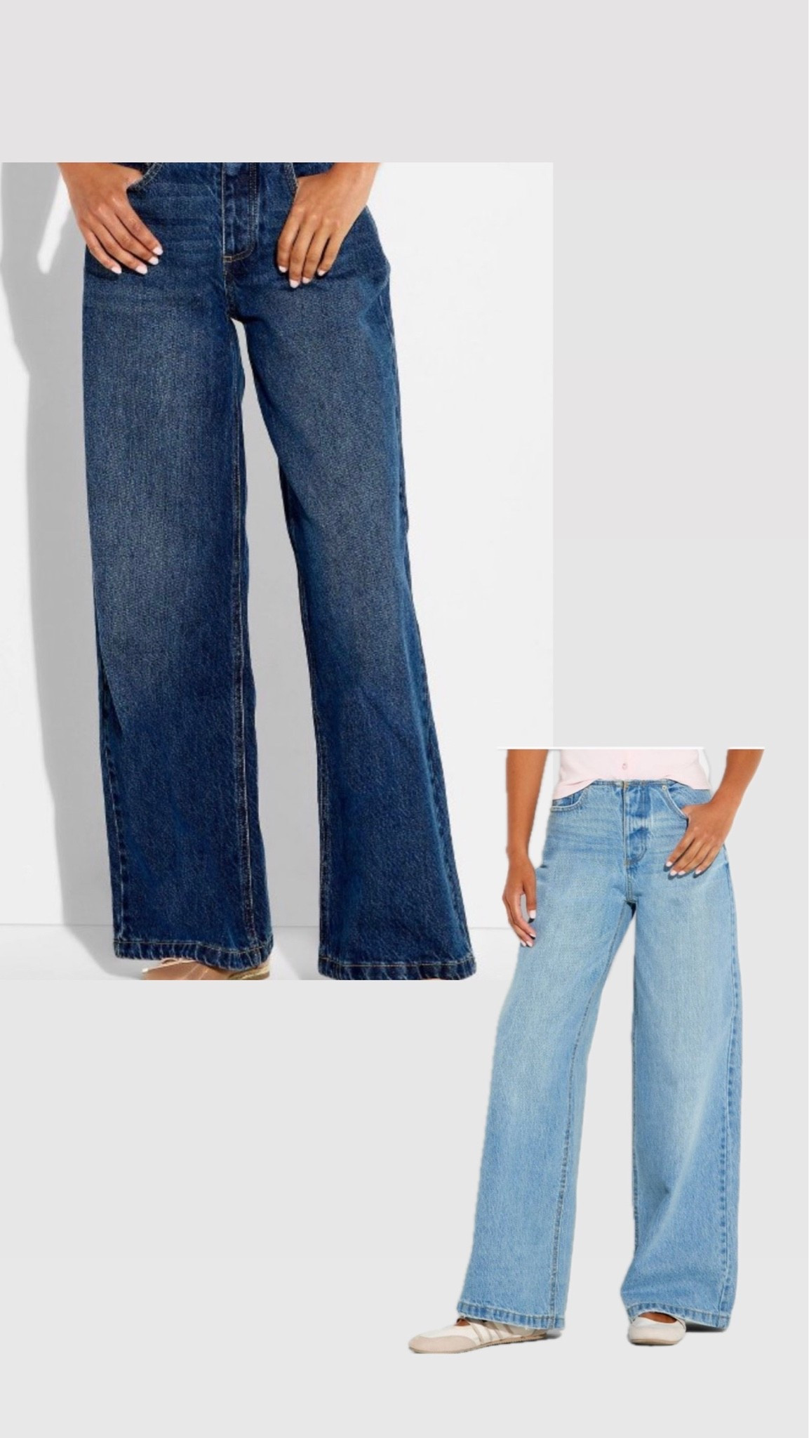 Women's Mid-Rise Ultra Wide Leg Jeans - Wild
Fable™ Dark Wash 2

#LTKSeasonal #LTKSaleAlert #LTKvlog