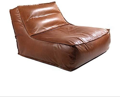Brown Couch Chair Bean Bag Cover (Without Beans) Finish in Leather XXXL | Amazon (US)