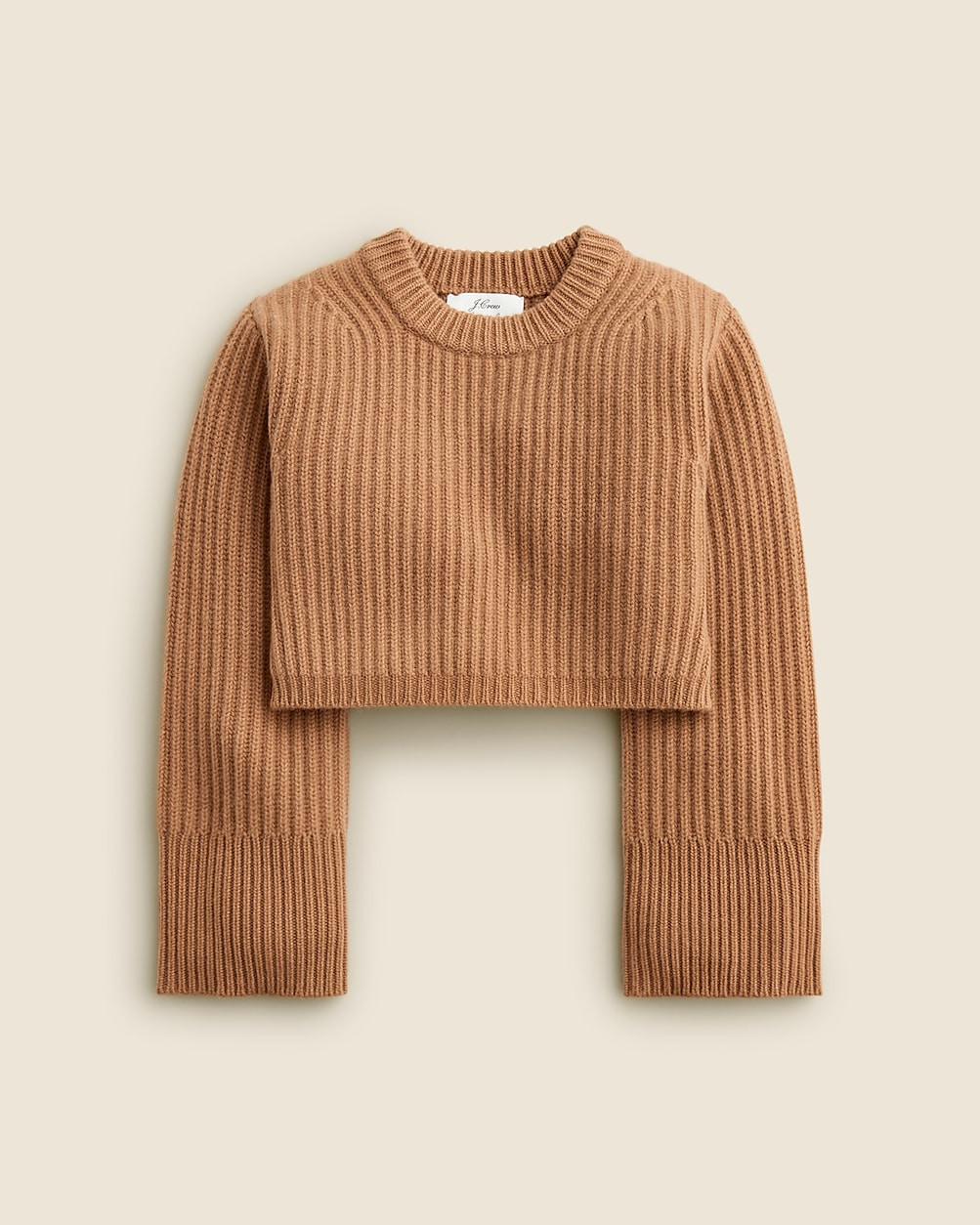 Spring Street cropped ribbed cashmere crewneck sweater | J. Crew US