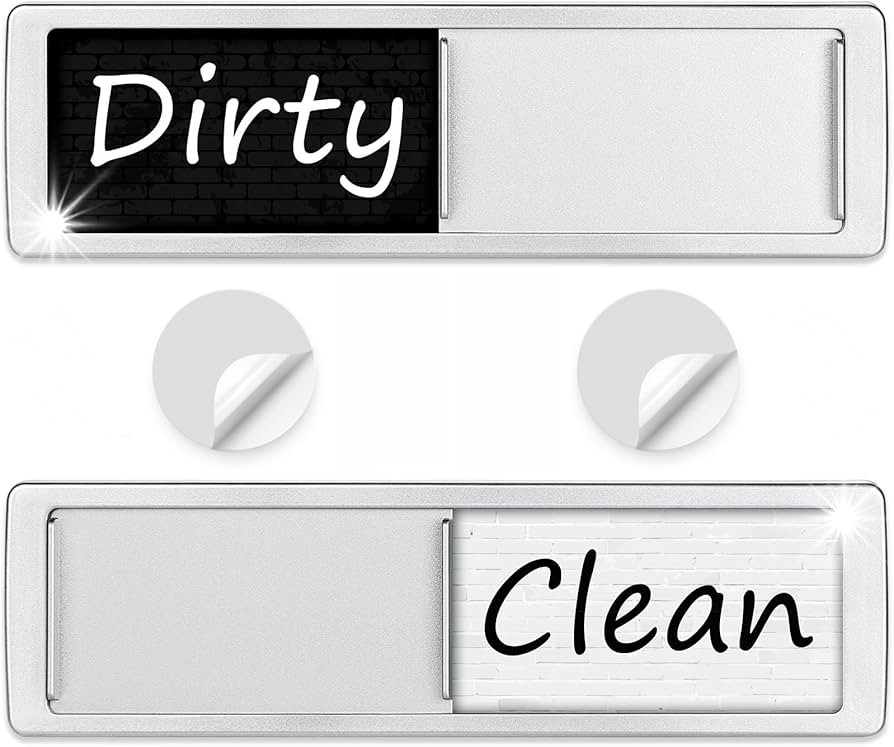 Dishwasher Magnet Clean Dirty Sign Shutter Only Changes When You Push It Non-Scratching Strong Ma... | Amazon (US)