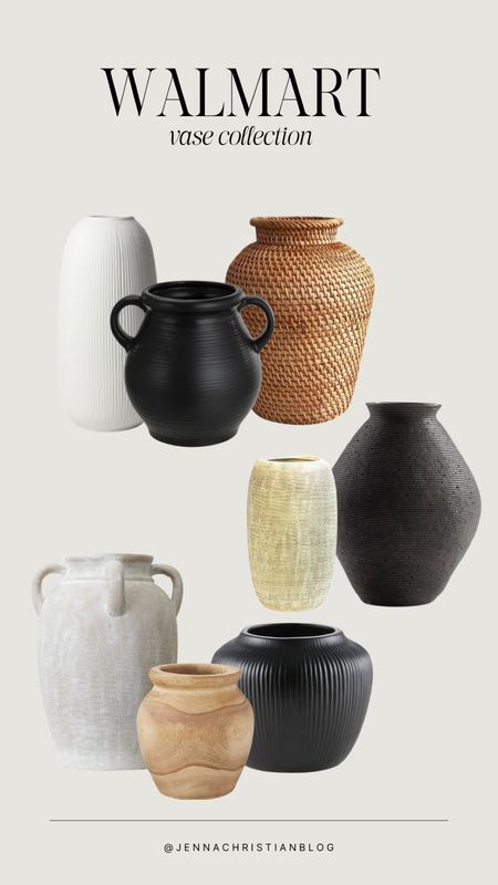 Gorgeous and affordable vases and vessels all at Walmart!

Aged pots, vases, black vessel, collection, handled vase 

#LTKFindsUnder100 #LTKFindsUnder50 #LTKHome