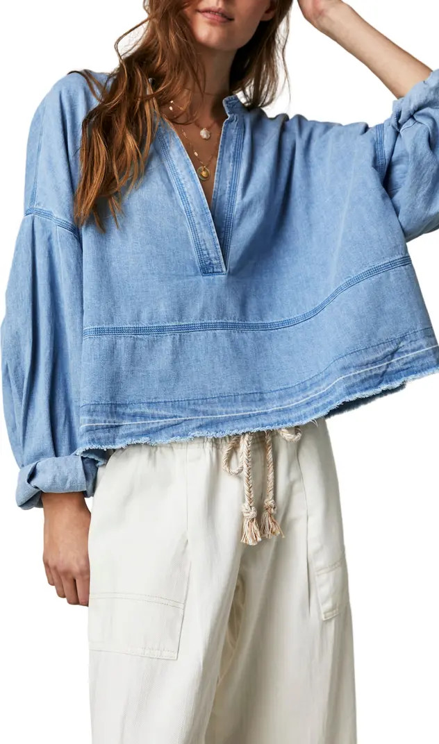 Jude Oversize Boxy Denim Pullover | Nordstrom Rack