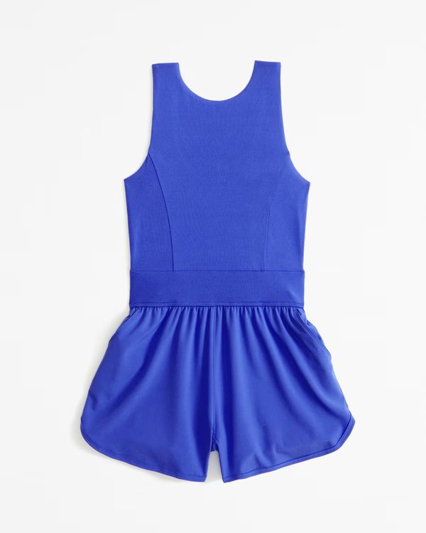 ypb mixed fabric motiontek romper | Abercrombie & Fitch (US)