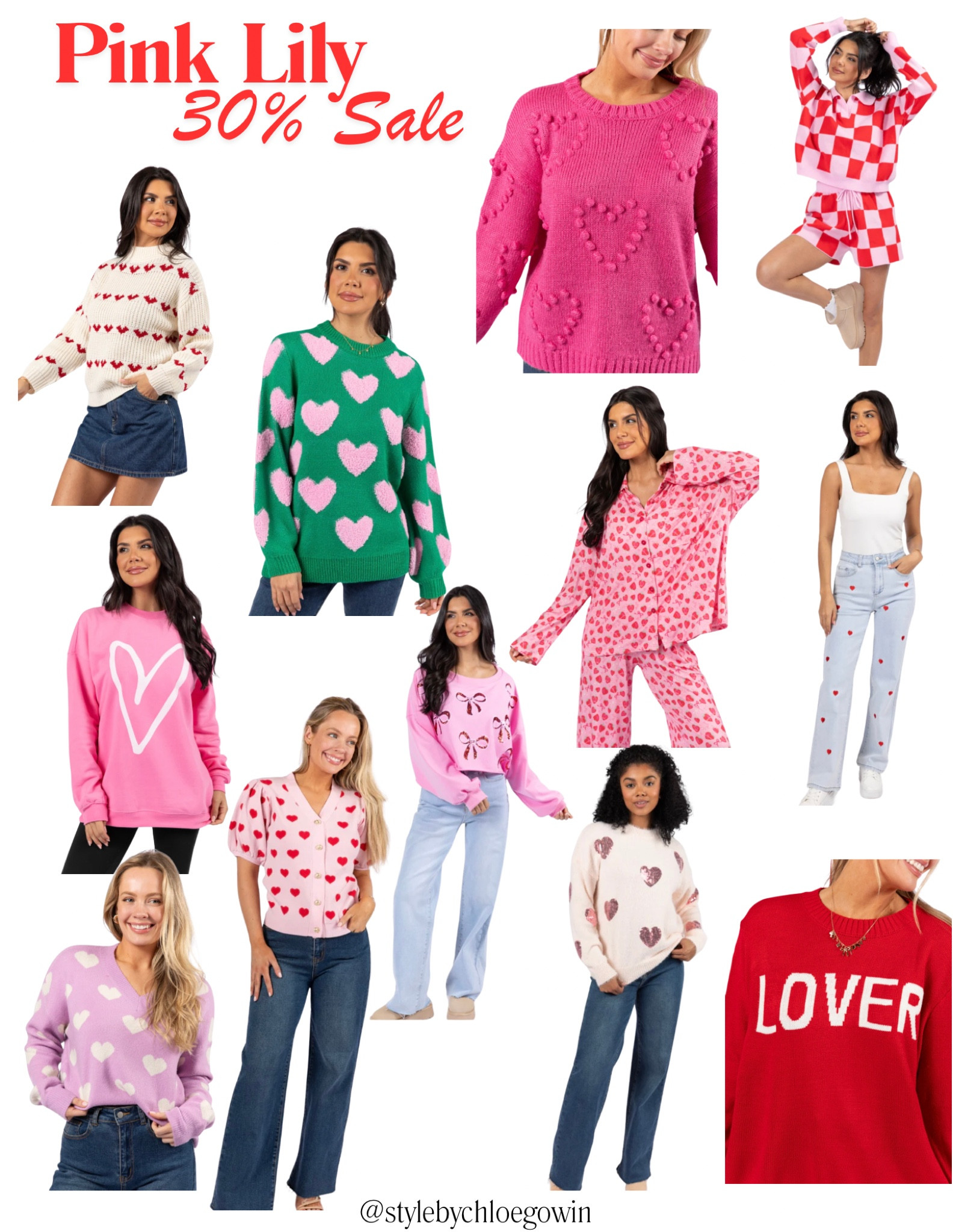Pink Lily 30% Off Sitewide, including the Lovestruck Collection. Use Code: HEARTS #pinklily #pinklilystyle #valentines #valentinesday 