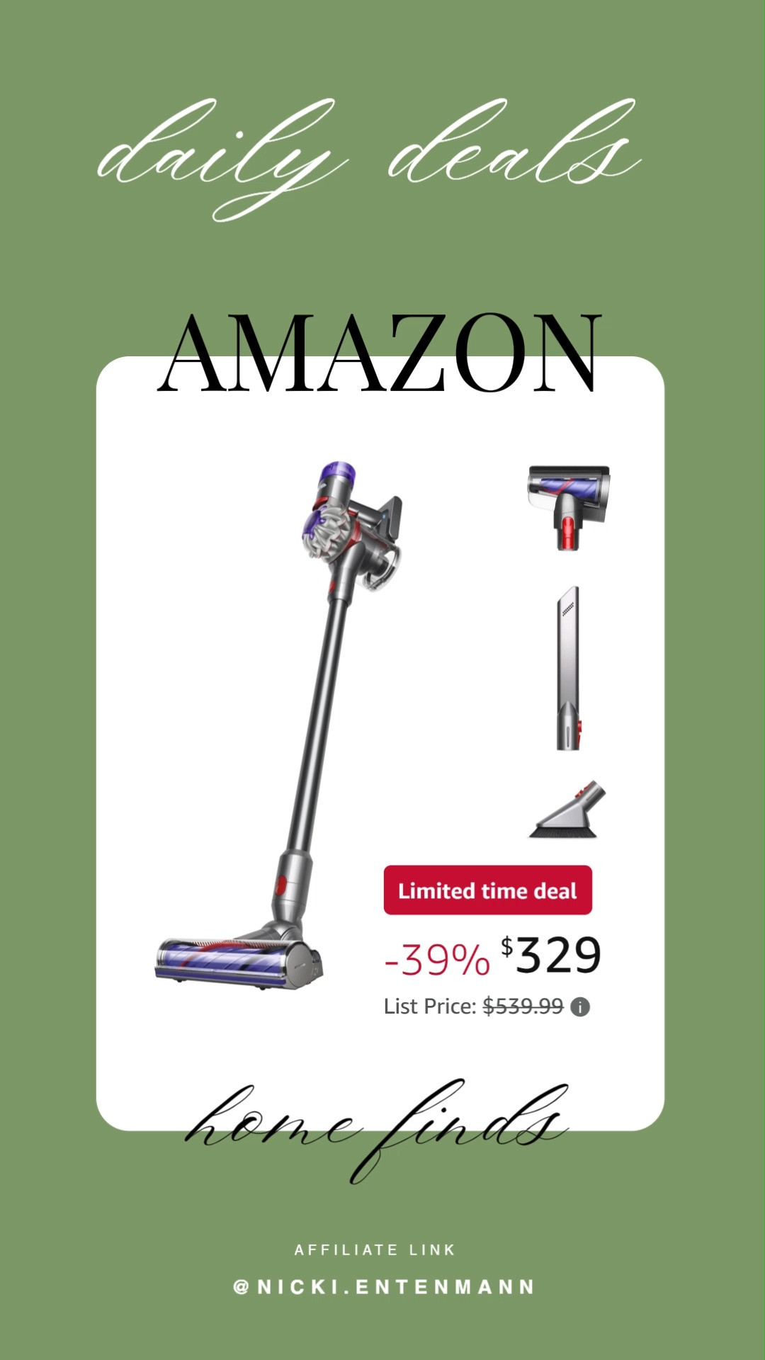 Clean smarter with the Dyson V8 Plus Cordless Vacuum that tackles dust, pet hair, and everyday mess with powerful suction. Lightweight design makes fresh floors feel effortless every time. 🧹✨🏡  
#Dyson #vacuum #cordlessvacuum #homecleaning #appliances #householdessentials #cleanhome #floorcare #powerfulsuction #modernliving 

 #LTKdayinmylife #LTKHome #LTKSaleAlert