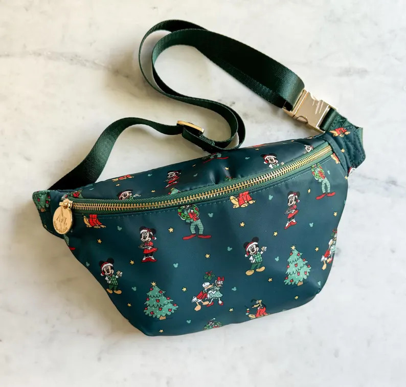 Christmas Mouse Friends Large Fanny Pack // Aden Louise Exclusive Design // Ready to Ship // Them... | Etsy (US)