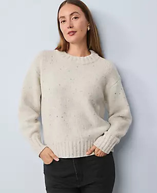 Chunky Cashmere Sweater | Ann Taylor