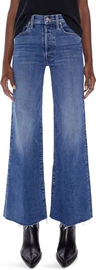 MOTHER The Tomcat Roller High Waist Frayed Wide Leg Jeans | Nordstrom | Nordstrom