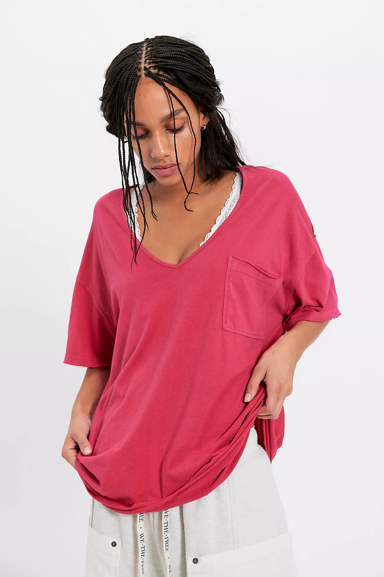 We The Free Erin V-Neck Tee | Free People (Global - UK&FR Excluded)