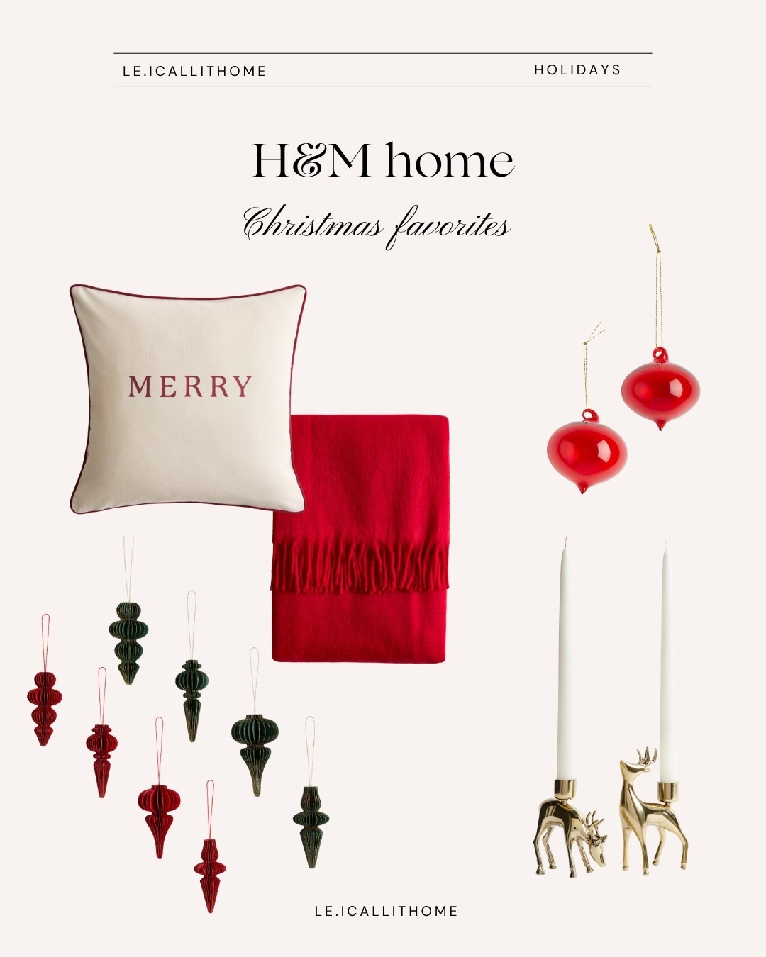 Traditional Christmas H&M home finds 🎄🎁🕯️🦌

#LTKHome #LTKSeasonal #LTKHoliday