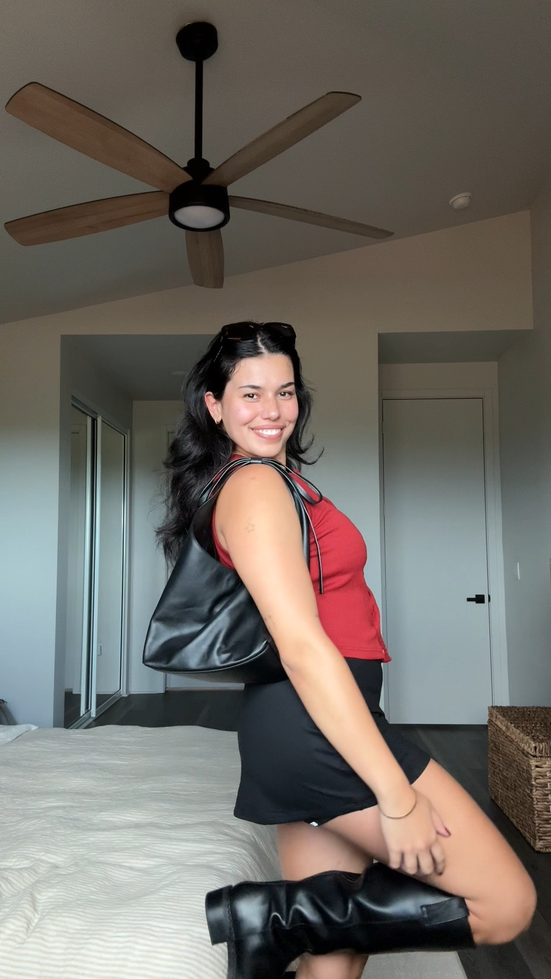 so excited for fall outfits (and to wear more red) 🧸