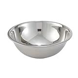 Winco MXBT-500Q Mixing Bowl, 5 Quart, Silver | Amazon (US)