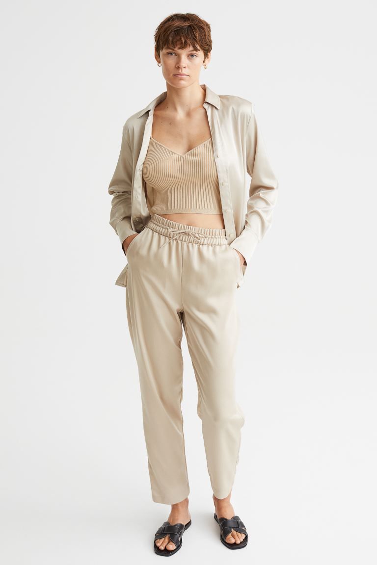 Pull-on Lyocell-blend Pants | H&M (US)