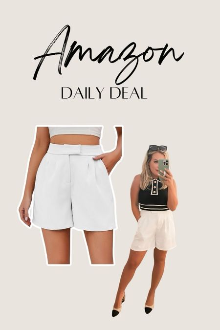 My favorite Amazon shorts are 15% off today! Perfect for spring and summer! Amazon daily deal. Amazon spring finds 
